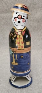 Thomas Thunig German Topferei  Pottery Clown Incense Burner Holder Figurine - Picture 1 of 9