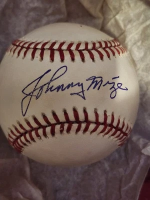 Johnny Mize *IP* Autographed Baseball - Image 1 of 4