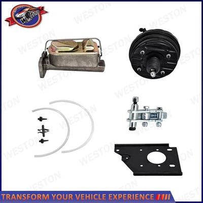 8" Dual Power Brake Booster Master for 1966 - 70 Dodge Charger Coronet Set of 1 Foto 1 de 4
