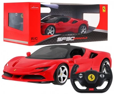 Ferngesteuert RC Ferrari SF90 Stradale 1:14 RASTAR Lizenz 2.4GHz Sportwagen - Bild 1 von 4