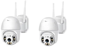 2X TELECAMERA IP CAM PTZ WIFI CAMERA DOME WIRELESS ESTERNO APP YOOSEE MICRO SD - Foto 1 di 9