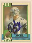 Andy Heck 1990 Topps Auto Ip Ttm No Coa Seattle Seahawks Notre Dame