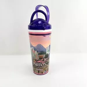 Bicchiere tazza Dollywood Dolly Parton Experience manico in paglia 20 oz viola - Foto 1 di 9