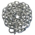 Stainless Steel 316 Anchor Chain 3/16" or 5mm by 6' Long Shackles