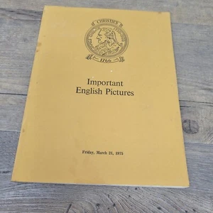Christies March 1975 Important English Pictures By Old Masters - Bild 1 von 3