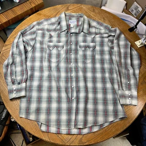 Vtg ROCKMOUNT RANCHWEAR Men's Western Snap AZTEC Embroidered 2XL Shirt USA Made - Picture 1 of 10