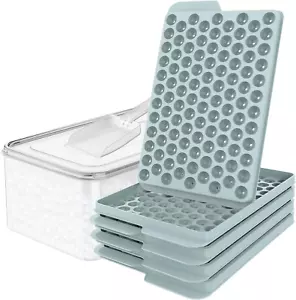 Mini Ice Cube Trays 104 PCS Small Crushed Ice Tray for Drinks 4 Pack - Picture 1 of 12