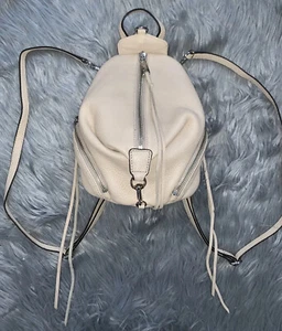 Rebecca Minkoff Pale Pink Mini Julian Leather Backpack Purse  - Picture 1 of 12