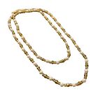 Vintage glass necklace with a minimalist and versatile style that can be paired