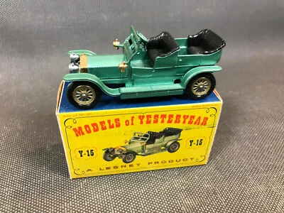 Antico Veicolo Miniatura Matchbox Modelli Of Yesterday Rolls Royce Argento Ghost - Immagine 1 di 4