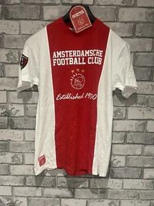 Seltenes Amsterdam Fußballverein Niederlande Ajax T-Shirt offizielle Größe M NEU MIT ETIKETT 1900 - Bild 1 von 8