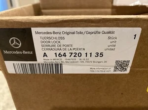 06-13 Mercedes W164 ML Keyless Go Front Left Side Door Lock Latch Actuator OEM - Picture 1 of 4