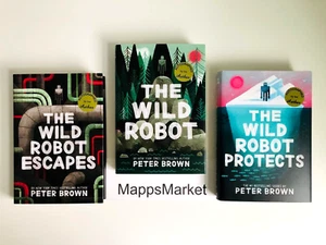 The Wild Robot, Wild Robot Escapes & Wild Robot Protects SIGNED by Peter Brown - Picture 1 of 24