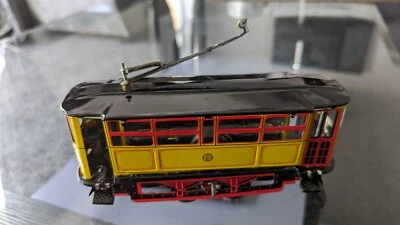 Weißblech Straßenbahn Uhrwerk - Bild 1 von 4