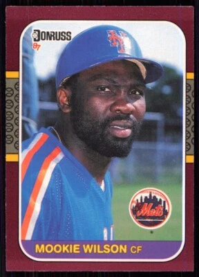 1987 Donruss Opening Day Mookie Wilson New York Mets #129 - Image 1 of 2