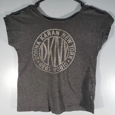 Donna Karan NY Girls 6x t-shirt DKNY circa 1989 100% cotton - Image 1 of 4