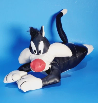 VTG Looney Tunes Characters Warner Bros Sylvestre Fur Leather Body Plush Toy - Изображение 1 из 4