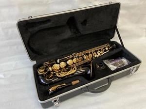Professional Black Gold Alto Saxophone Sax Brand New - Picture 1 of 3