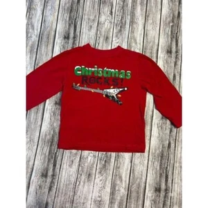 Kids Christmas shirt size 4T red Christmas rocks - Picture 1 of 5
