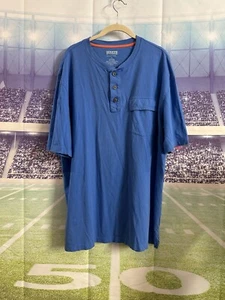 Duluth Trading Co Spillfighter Longtail Large Mens Shirt Pocket Blue Flawed - Picture 1 of 9