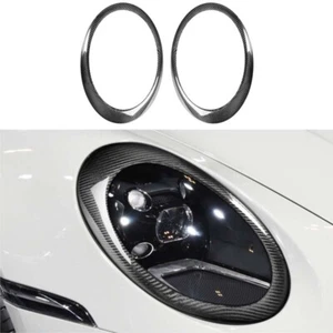 Carbon Fiber Front Headlight Surround Cover fits Carrera 911 997 2004-2008 - Picture 1 of 6