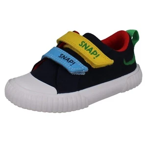 BOYS CLARKS ROALD DAHL NAVY CANVAS FOXING ACE - Picture 1 of 9
