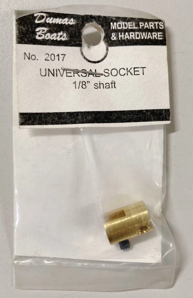 DUMAS RC Boat 2017 junta de soquete universal, eixo 1/8, OCTURA MARINE SPECIALTIES - Imagem 1 de 1