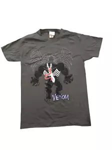 Official Marvel Small Grey Venom T-Shirt - Fruit of the Loom - New Condition - Picture 1 of 3