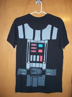 Mens Adult Darth Vader tee T-shirt cape Star Wars Halloween Costume - Image 1 of 4