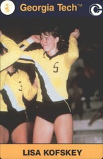 1991 Georgia Tech Collegiate Collection Multi-Sport Card #161 Lisa Kofskey