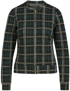 King Louie »IRIS SANTIAGO CHECK« TARTAN Karo GLITZER Zipper JACKET Rockabilly - Bild 1 von 6