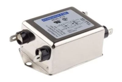 1 x RS Pro RES5F Series 10A 250 V ac Chassis Mount RFI Filter, with Tab Terminal - Image 1 of 2
