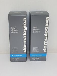 2X Dermalogica Daily Glycolic Cleanser Brightening Cleanser 0.5oz/15mL Each