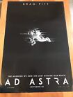 Ad Astra Original Ds Movie Poster 27?X 40? Brad Pitt