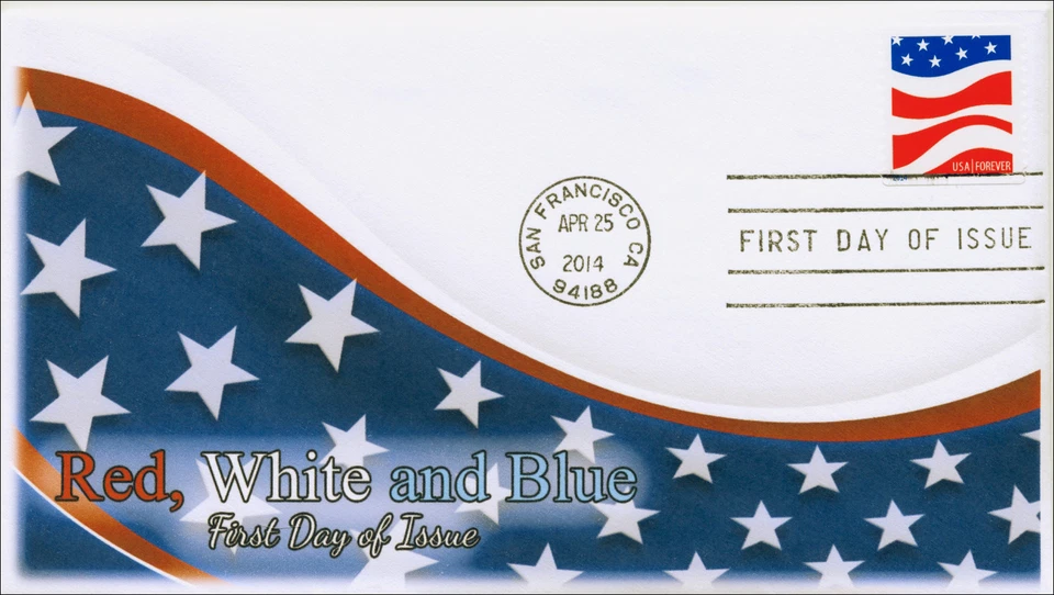 SC 4894, 2014 Red, White and Blue, 5 Star, FDC, Item 14-076 - Image 1 of 1