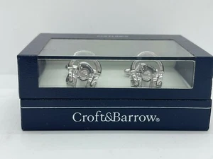 Croft & Barrow Silver Headphone Cufflinks - Picture 1 of 1
