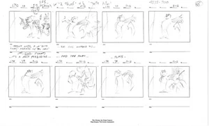 Winnie Puuh Grand Adventure Disney Production Original SB Drawings 1997 4712 - Bild 1 von 1