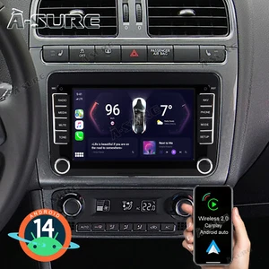 7" 2+32G Autoradio Android 14 Carplay GPS Navi RDS 2 DIN Für VW GOLF 5 6 VW Polo - Bild 1 von 14