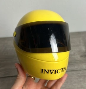 Invicta Yellow Motorcycle Helmet Watch Case - Picture 1 of 6