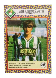 1993 Cromy Futbolmania Argentina Javier Zanetti First True Rookie Sticker #293 - Picture 1 of 5