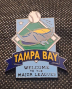 Tampa Bay Welcome to the Major Leagues Pinback   e9697UXX - Picture 1 of 2