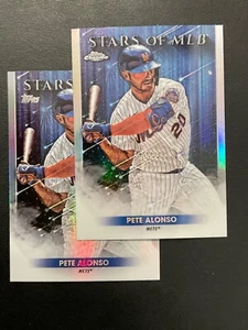 Pete Alonso 2022 Topps Series 1 Chrome Stars of MLB SMLBC-29  W/Base Card - Picture 1 of 2