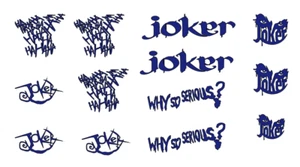 JOKER  DIE-CUT  SET  SMALL  Toy  Decal   Sticker   (  13 PCS  )  RC Truck NEW - Picture 1 of 12