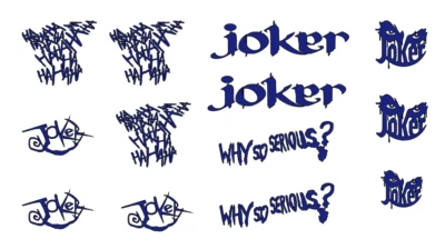 JOKER  DIE-CUT  SET  SMALL  Toy  Decal   Sticker   (  13 PCS  )  RC Truck NEW - Image 1 of 2