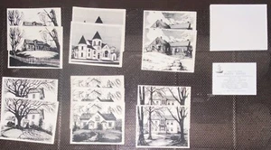 Handsiebdruck Hasti Notizen STEEVES Homes, United Baptist Church N. B. DOSE - Bild 1 von 6