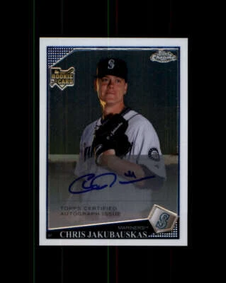 2009 Topps Chrome #243 Chris Jakubauskas AU (ref 163927) - Image 1 of 2