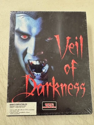 Veil of Darkness 1993 Vampire Hunt PC Game SSI 3.5" IBM Sealed BIG BOX - Image 1 of 4