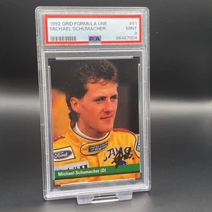 1992 Grid F1 Michael Schumacher #51 RC Rookie PSA 9 Mint - Picture 1 of 2