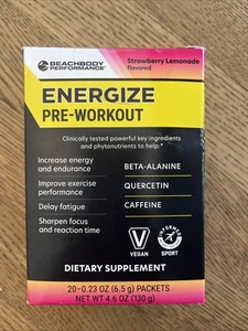 BEACHBODY Performance Energize Pre-Workout Fruit Punch Sealed New 4/25 - Picture 1 of 6