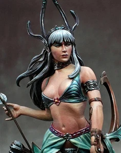 1/24 Resin Figures Model Kit Fantasy Female Archer R2424 Unassembled Unpainted - Imagen 1 de 4
